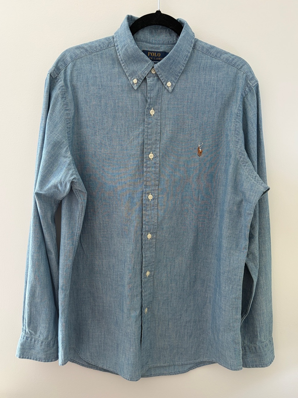Polo Ralph Lauren Chambray Button-Down Shirt, Classic Fit, Men's Large